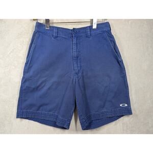 Y2K Vintage Oakley Software Mens Shorts Blue Size 32